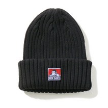[빠른출고]/벤데이비스 오리지널 코튼 니트 비니 블랙 ORIGINAL COTTON KNIT BEANIE BLACK