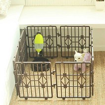 내품애 친환경 강아지울타리 소형 8피, 브라운