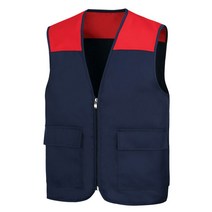 데피 TC 배색 조끼(DV331) 네이비