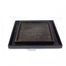신나라-닷컴_옻칠 원목 트레이( 정사각쟁반)_31 x 31 쟁반 업소용 간식 각쟁반 디자인 가정용 예쁜 우드 다용도 과자 나무 고급 이쁜 과일 개인 미_ tlsskfk, 신-컴-선택사항없습니다