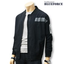 블루포스 남여공용 유닉터 블루종 오버핏 캐주얼 항공 점퍼 커플룩 단체복 집업