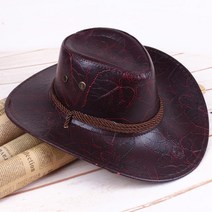 큰 가장자리 가죽 카우보이 모자 펠트 탑 남성 모자 돔 가장자리 양동이 모자 남자 남성 여성 fedoras swanowing
