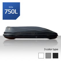 차량용 루프박스 루프백 자동차 캐리어 SUV 승용차 대용량 캠핑 방수 짐 지붕 수납, 750L, 화이트+가로바 포함