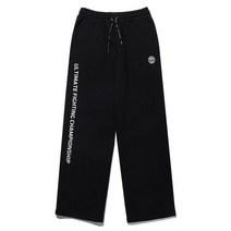 UFC SPORT 유에프씨 스포츠 스크립트 와이드핏 기모 스웻 팬츠 U2LPT4339BK