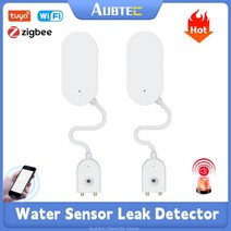 누수 탐지기 측정 ZigBee 와이파이 스마트 물 센서 투야 원격 모니터링 홍수 감지기 홈 범람 보안 시스템 경보, 01=ZigBee sensor, 1개