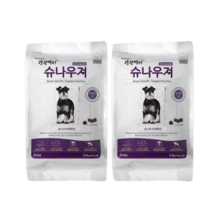 건강백서 전연령 슈나우져 애견사료, 2kg, 2개, 생선