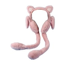 접이식 움직이는 귀마개 움직이는 고양이 귀 귀에 귀를 지어 겨울 귀 보호 용품