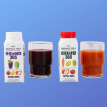 비락 유기농100% 야채사랑&포도와야채365 2종, 야채사랑 18개입+포도와 야채 18