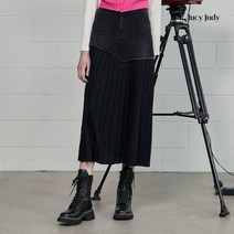 쥬시쥬디 J플리츠믹스 데님 스커트 JXSK621B