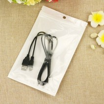 7.5x10+2cm 지퍼백 흰색 포장 이중지퍼 반투명 봉투 선물 보관 오피피 미니 비닐 간식 소량 포토카드 악세사리 전면 투명 opp 폴리백 팬시 소품 정리 봉지 포장 제과 다용도