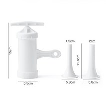 패티프레스 미트볼메이커 수제 소시지 플라스틱 수동 충전기 고기 필러 살라미 메이커, 1.1Maker 15 20 Tube