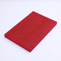[eunoland] 포장지 5 시트가방 foamiran 스폰지 반짝이 거품 종이 20x30cm 공예 종이 골드 스폰지 종이 분말 수제 종이 공예 장식 diy 선물 감성 포장지, 빨간색