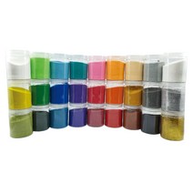 [꼬메빔보] #입자가고운 색모래 250g (27색), 26.은펄