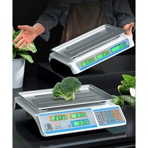 전자저울 30Kg계량 상점 중량 실외 화이트색 베이크 가격표시저울 충전식 상업용 전자식 저울, T10-C51-손잡이 형강 버튼 블랙글자 평반(3가지용