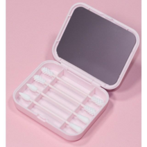 다회용 미용 면봉 키트 제로웨이스트, Pink