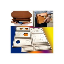 가죽 공예 공방 만들기 일본 철강 블레이드 DIY 남자 핸드백 나이프 금형 죽을 leathercraft 펀치 도구 템플릿 250x160x75mm 140711, No Stitch Hole
