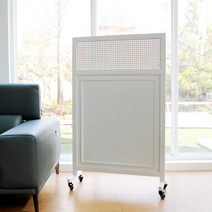 리움 1단 800 이동식 원목 인테리어 파티션, 스카이그레이