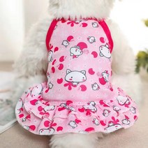 베스트 애완견 작은 고양이조끼 반려견 베이비 노령견 아토피 소형견 옷 노견, S, -달토끼