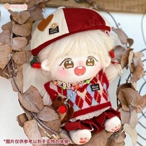 20cm인형옷 10cm 15cm 무속성인형 솜인형 [예매] 딸기 우주베리 고민, 01 베리 고민 (와복)
