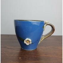 핸드메이드 도자기 카페 머그 컵 머그잔 커피잔, 파랑