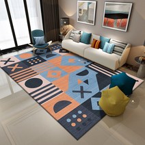 북유럽 카펫 거실 침실 커피 테이블 바닥 매트 가정용 대형 미끄럼 방지 침대 옆 어린이 방 러그, 모란디-2136
