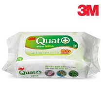 정품 3M 쿼트 학교 살균티슈 80매입 향균 강아지배변 멸균 세균, 1개