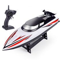 YYDS 2.4G 무선 RC보트 잠수함 고속 원격 제어 보트 스피드 RC보트, 화이트
