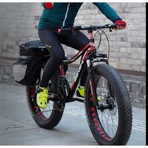 팻바이크 바퀴 큰 자전거 산악용 MTB 광폭타이어 대형, 21단 20인치 블루