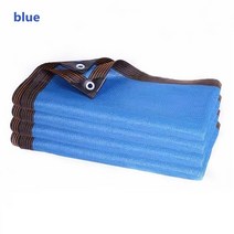 비닐하우스시공 조립식비닐하우스 자외선 차단 HDPE 차양 네트 정원 발코니 다육 식물 야외 수영장 자동차 커버 12 핀, Blue+2x1.5m