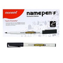 모나미 중간글씨용 네임펜 Fine, 흑색, 13개입