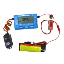 배터리 방전기 밸런서 전압계 셀 미터 전압 용량 검사기 균형 방전기 서보 테스터, 한개옵션0