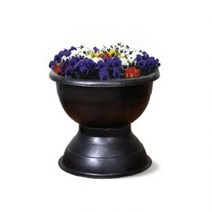 도로화분 대형 관공서 큰 고무 수경 화분, 화분용, 흑색