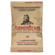Airmen Beans 에어멘빈 독일 에어맨 과라나 로젠지 빈 커피 21g 4팩