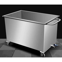 스테인레스 대형 물탱크 이동식 저장 탱크 산업용, 캐스터 포함 120x50x50