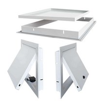 천장 점검구 갈바 ABS 폐쇠형 PVC 욕실 천정 원터치, 잠금형검사구열림350x350