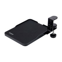 탈부착 키보드 트레이 마우스 받침대 거치대 다이 슬라이딩 조절 부착형 서랍 책상밑 원목 우드 연장판, 밀당식-검은색 검은색 테두리[7센티미터 두께 가능]