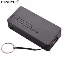 5600mAh 2x18650 USB 보조베터리 배터리 충전기 케이스 DIY 상자 아이폰 호환 Sumsang 스마트 폰 핸드폰 공장, 04 Black