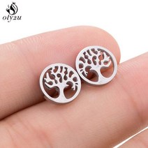 보헤미아 여성을위한 빈티지 패션 공장 Earings 미니멀리스트 꽃 잎 선인장 파인애플 호환 귀걸이 스터드 스테인레스 스틸 쥬얼리
