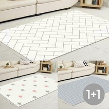 1+1 다용도 리빙매트 100x200 놀이방매트 / 발코니, 1+1 리빙매트-우드 100