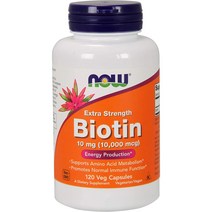 나우푸드 비오틴 10000 mcg 120베지캡슐 BIOTIN 성인남녀 바이오틴