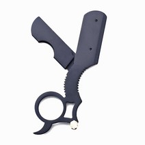 링홀더 바버샵 일자 클래식 면도기 블랙, 1개