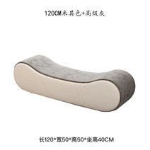 엔틱 베드벤치 보조 소파 실내의자 라이트 럭셔리 이탈리아 커플 롱 침대스툴 D 15, 120cm 베이지 + 어드밴스드 그레이