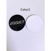 휠캡 4개/ 45MM 자동차 휠 센터 캡 엠 블 럼 스티커 VOSSEN ENKEI WedsSport 작업 감정 OZ RACKING RAYS VO, 03 Color2