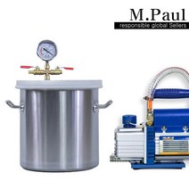 진공 챔버 펌프 포함 세트 실험실 기초제거 게이지 용, 6L 소포 배럴 + 2L 진공 펌프