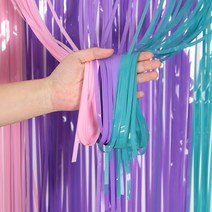포토죤 포토존 만들기 설치 포토월 파티 생일 배경 사진 영역 비 장식 웨딩 장식 틴셀, 3가지 색상, 폭 1m 길이 2m