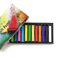 아날로그감성 선명한 그립감좋은펜 학교분필 크로스 보더 파스텔 스틱 6 색 12 24 알뜰한, PinkStick12Colors(16