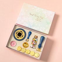 빈티지 왁스 스탬프 세트 10 개/상자 가열 용광로 스푼 비즈 키트 결혼식 초대장 씰링 스탬핑 용융 DIY 공, 01 1