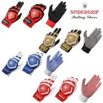 손에 감기는 논슬립 내구성 최강 스파이더그립 논슬립 배팅장갑 야구장갑 타격장갑, 화이트/레드