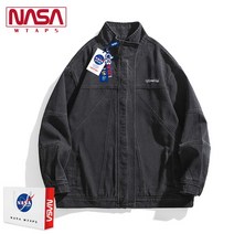 NASA WTAPS 플래그십 스토어 데님 재킷 남성 봄 가을 유행 브랜드 느슨한 올 매치 캐주얼 재킷 툴링 의류 노브댄스복 왁킹 댄스학원 힙합플레이야 힙합퍼 힙합엘에이