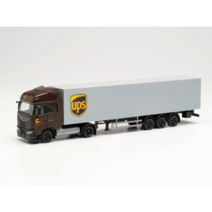 Herpa 315036 이베코 S-Way 트레일러트럭 UPS 자동차 모형